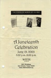 Juneteenth 2003 Flyer