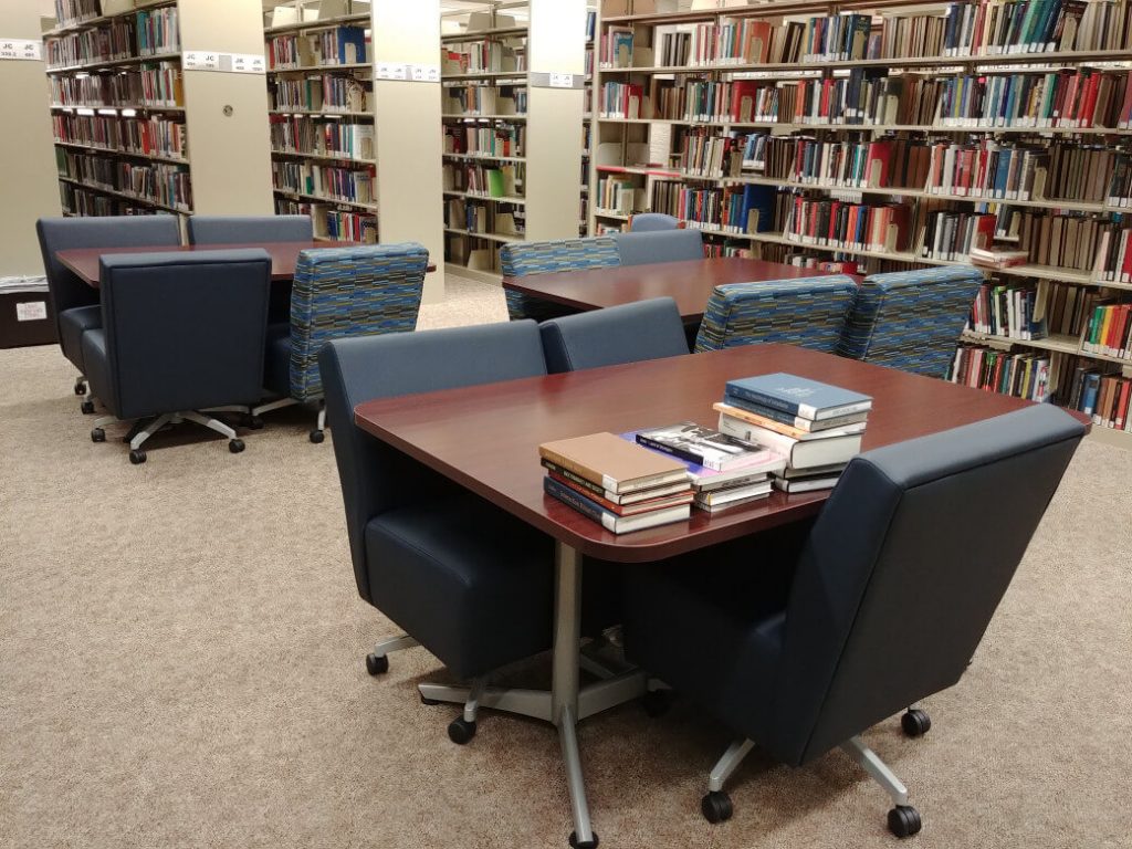Study space with new furniture