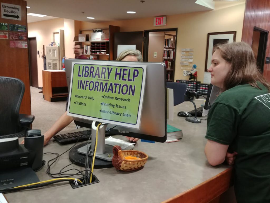 Library Help at the Reference Desk