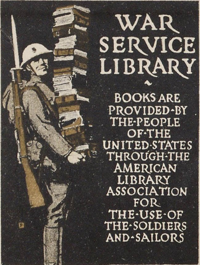 War Service Library Sign - 1918