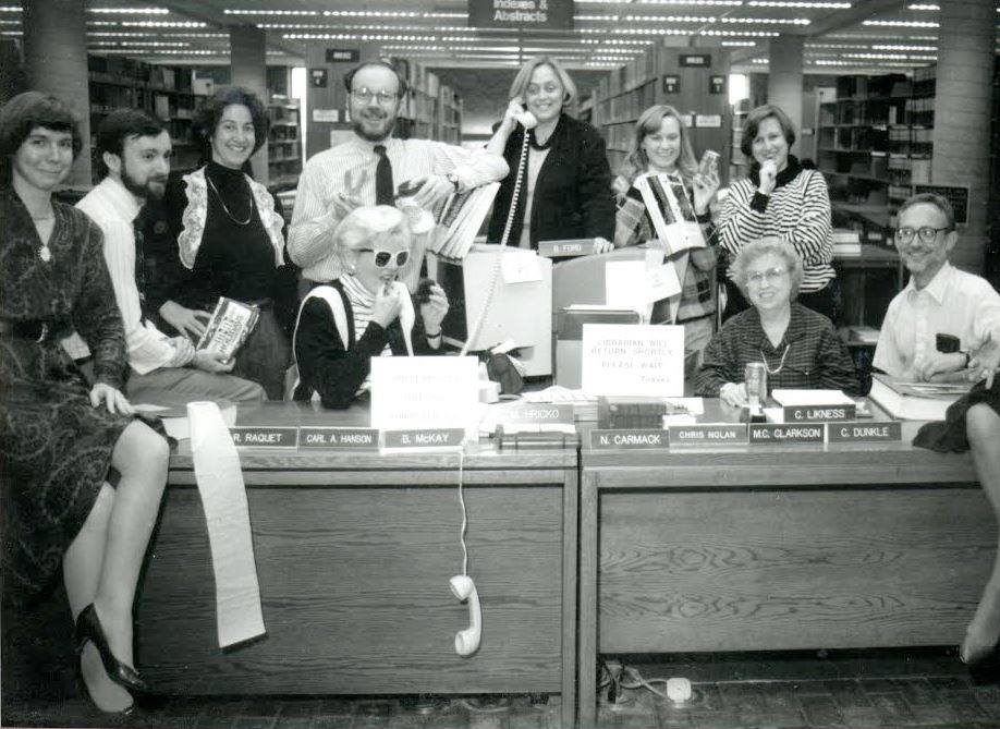 CHris Nolan at the reference desk
