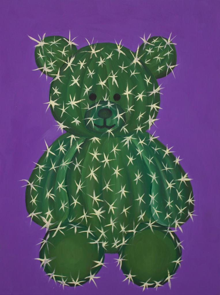 painting of a cactus as a bear