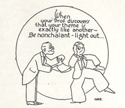 Professor Cartoon Mirage 1930, p. 137