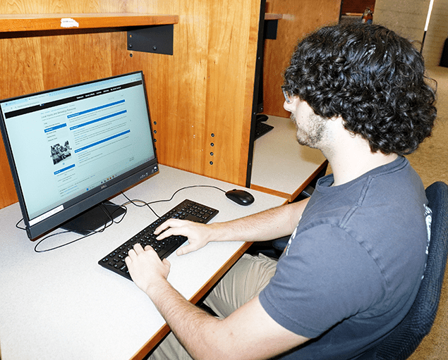 Martin studying